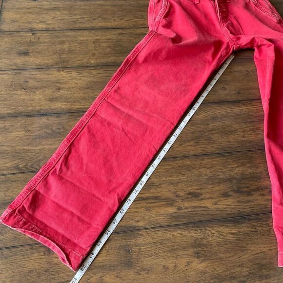 NWT Abercrombie and Fitch Mens Slim‎ Straight Chino Red Pants 28x30 - Picture 10 of 13